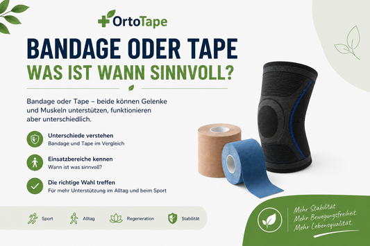 Bandage oder Tape – was ist wann sinnvoll?