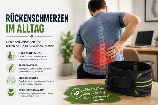 Rückenschmerzen im Alltag – Ursachen und hilfreiche Tipps wie du deinen Rücken unterstützen kannst