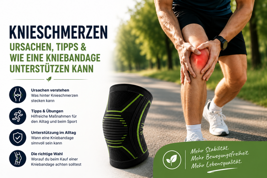 Knieschmerzen – Ursachen, Tipps und wie eine Kniebandage unterstützen kann