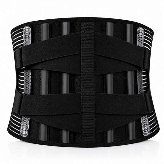Sport-Rückenbandage mit Kompression – Atmungsaktiver elastischer Taillengürtel für Fitness, Laufen & Training